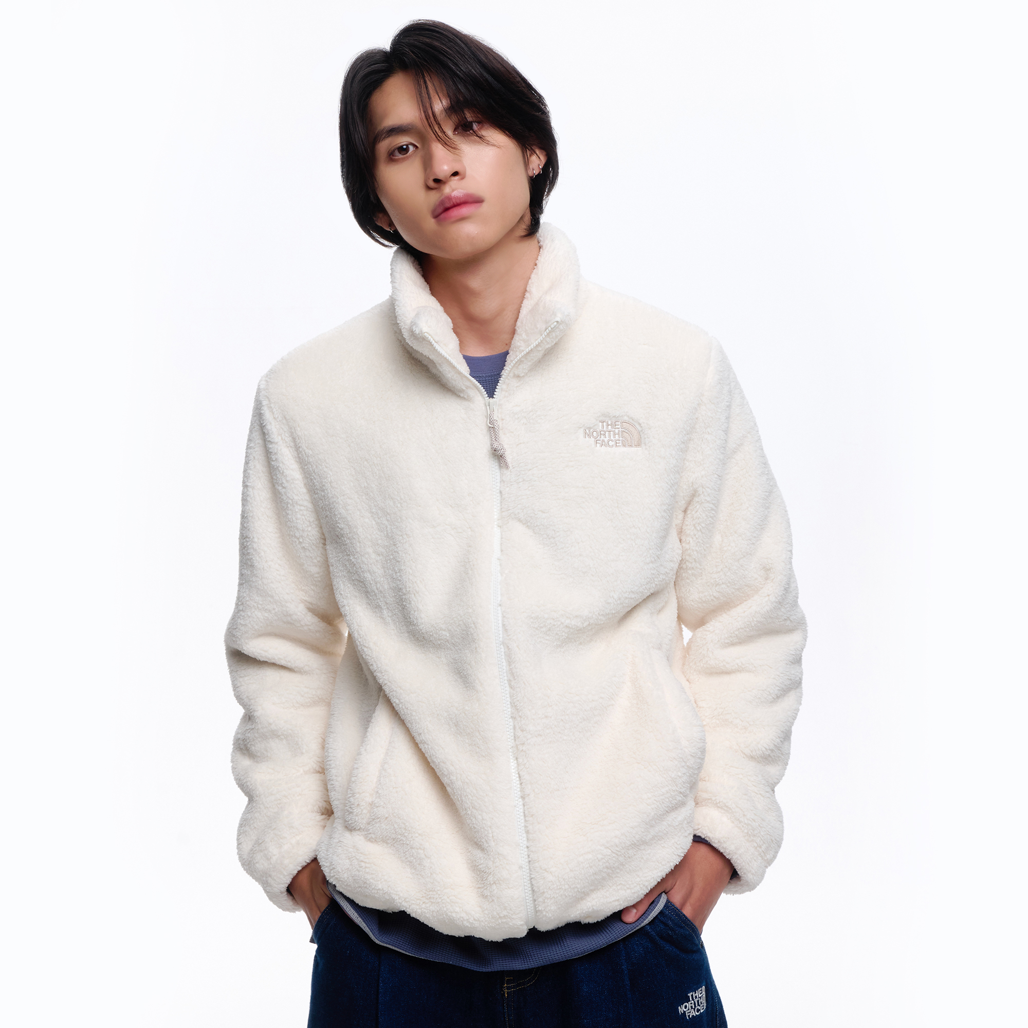 COMFY ALPHA FLEECE ZIP UP